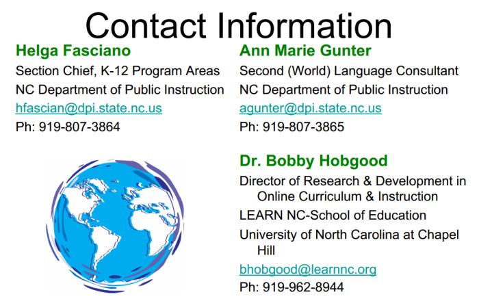 Chinese, UNC Chapel Hill