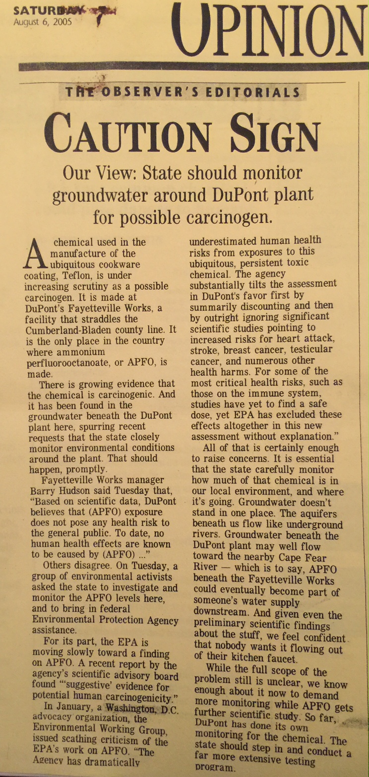 Editorial on August 6, 2005