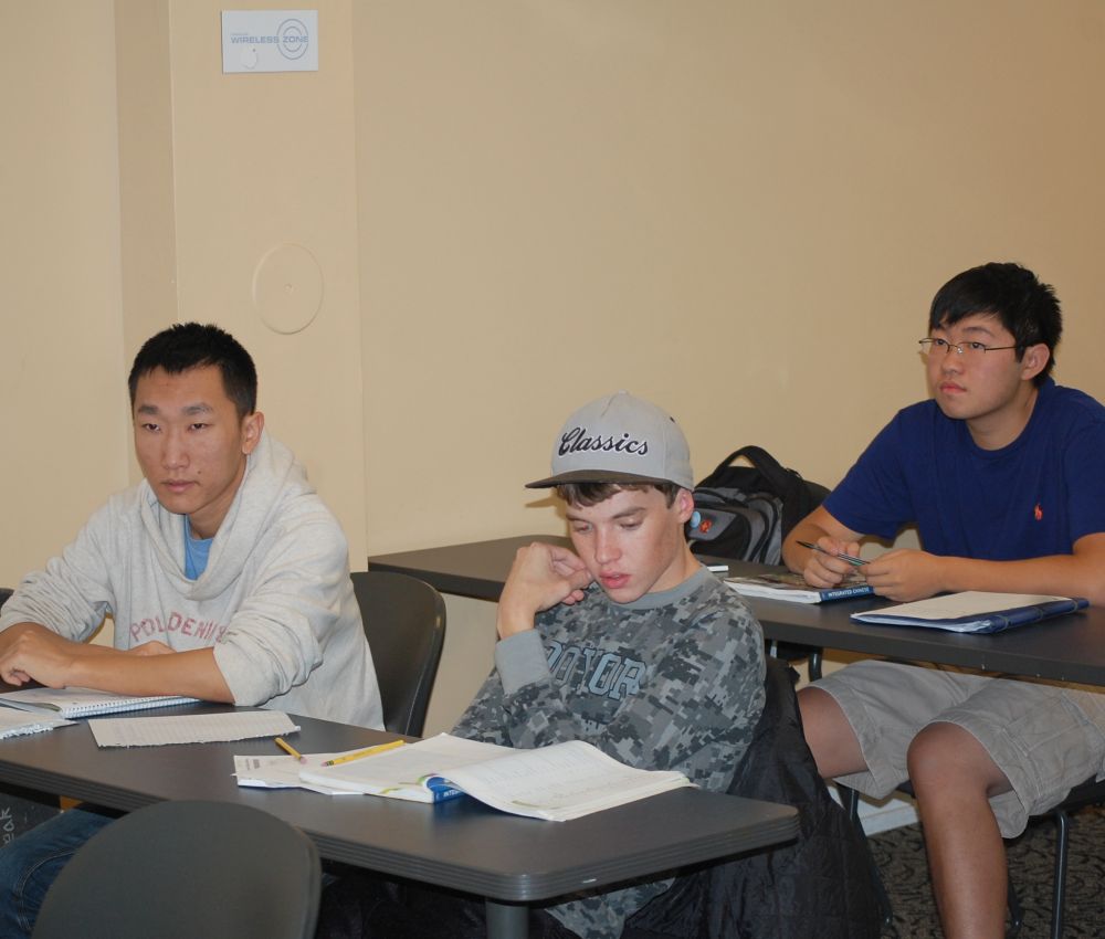 Students learning Chinese Mandarin, UNC Chapel Hill